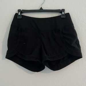Black Lined Athletic Shorts